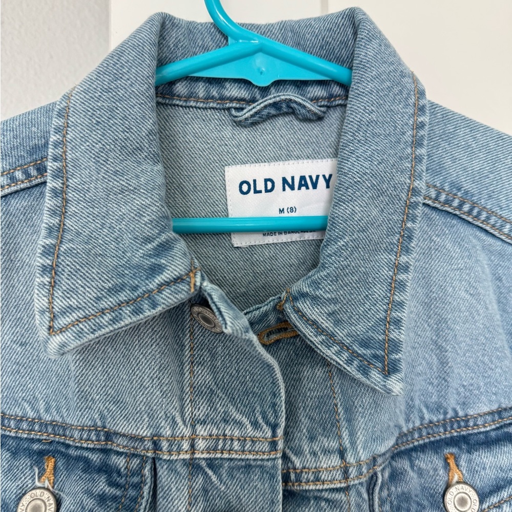 Old Navy Blue Jean Jacket Classic Denim Style - Picture 2 of 4